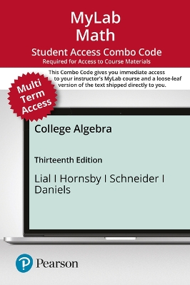 Book cover for Mylab Math with Pearson Etext -- Combo Access Card -- For College Algebra (24 Months)