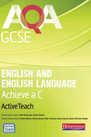 Cover of AQA GCSE English and English Language Active Teach BBC Pack: Achieve a C with CDROM