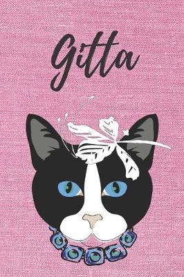 Book cover for personalisiertes Notizbuch Katze / Journal / Malbuch / Tagebuch / Kritzelbuch / DIN A5 / Geschenk Gitta