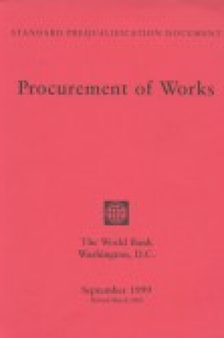 Cover of Procurement of Works