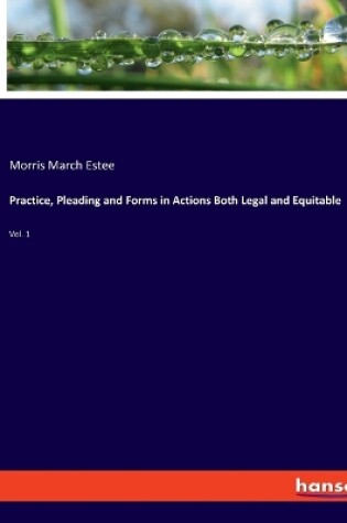 Cover of Practice, Pleading and Forms in Actions Both Legal and Equitable