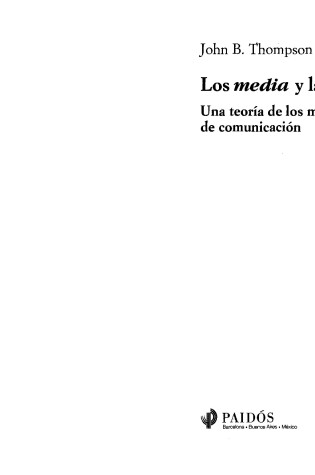 Cover of Los Media y La Modernidad