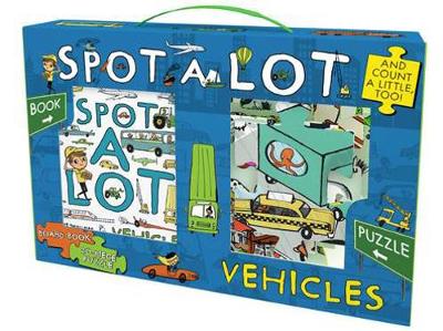 Cover of Spot A Lot Vehicles Board Book & 20-Piece Puzzle