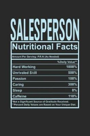 Cover of Salesperson Nutritional Facts