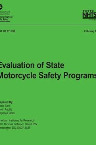 Cover of Evaluation of State Motorcycle Safety Programs