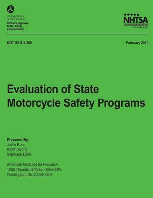 Cover of Evaluation of State Motorcycle Safety Programs