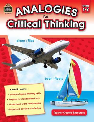 Book cover for Analogies for Critical Thinking Grade 1-2