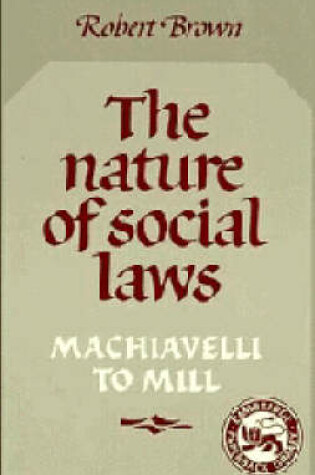 Cover of The Nature of Social Laws