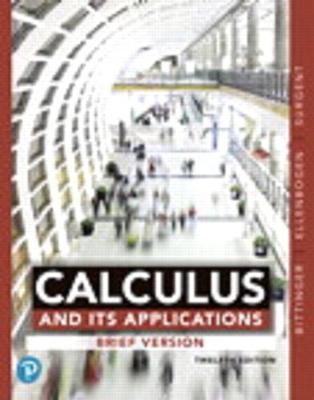 Book cover for Calculus and Its Applications, Brief Version, Loose-Leaf Version, Plus Mylab Math with Pearson E-Text -- 24-Month Access Card Package