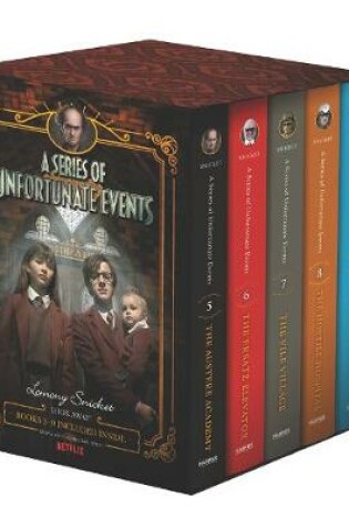 Cover of A Series of Unfortunate Events #5-9 Netflix Tie-In Box Set