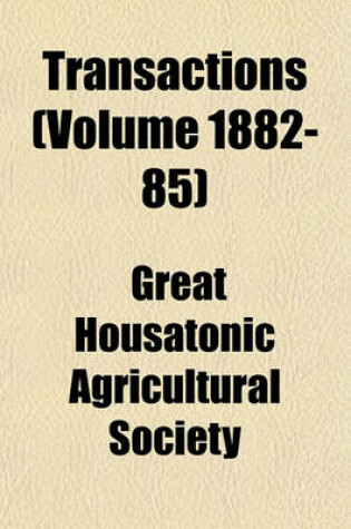 Cover of Transactions (Volume 1882-85)