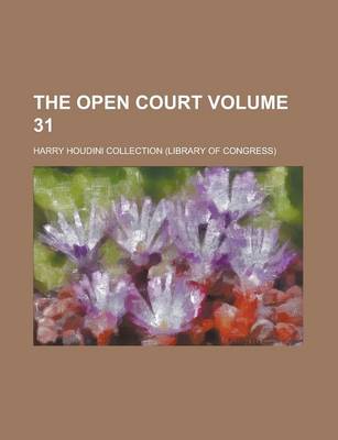 Book cover for The Open Court Volume 31