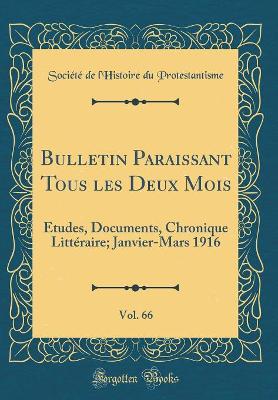 Book cover for Bulletin Paraissant Tous Les Deux Mois, Vol. 66