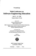 Book cover for Ninth Conference on Software Engineering Education