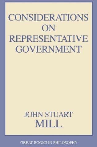 Cover of Considerations on Representative Government