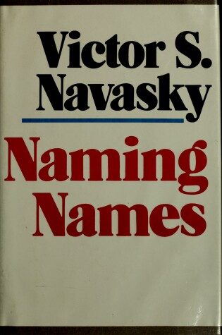 Cover of Naming Names