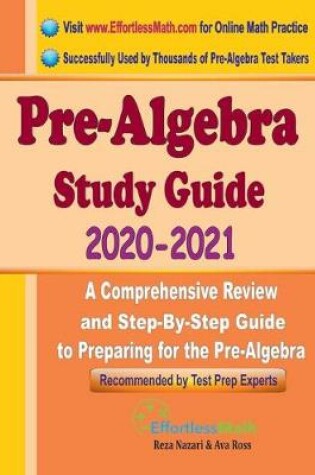 Cover of Pre-Algebra Study Guide 2020 - 2021