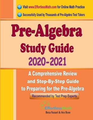 Book cover for Pre-Algebra Study Guide 2020 - 2021