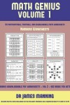 Book cover for Numbers Worksheets (Math Genius Vol 1)