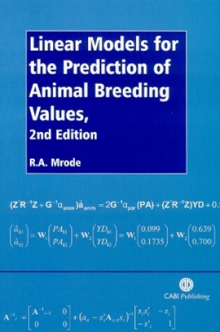 Cover of Linear Models for the Prediction of Animal Breeding Values