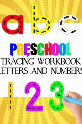 Cover of preschool tracing workbook letters and numbers