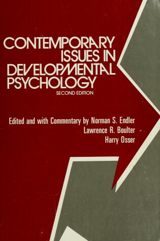 Cover of Contemporary Issues in Developmental Psychology