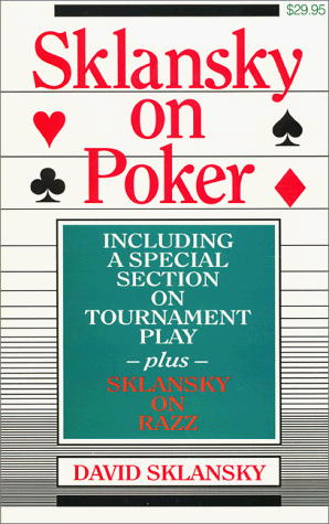 Book cover for Sklansky on Poker