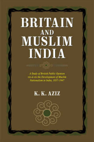 Cover of Britain and Muslim India