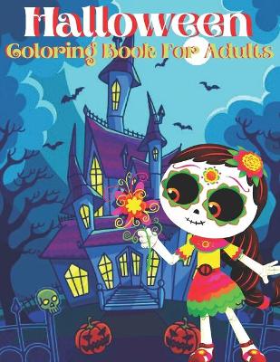 Book cover for Halloween Coloring Book For Adults