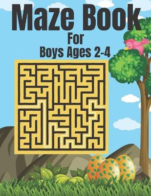 Book cover for Maze Book For Boys Ages 2-4