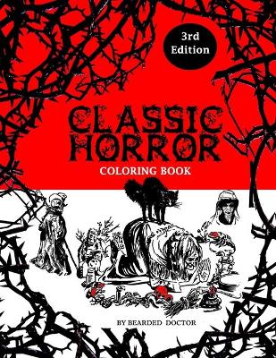 Book cover for Classic Horror Coloring Book (3rd Edition)