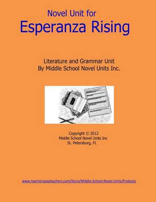 Book cover for Novel Unit for Esperanza Rising