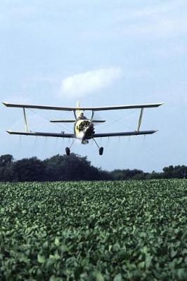 Book cover for Science Theme Journal Plane Flies Over Farm Field