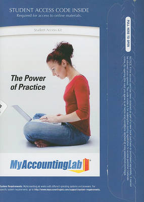 Book cover for MyAccountingLab with Pearson eText -- Access Card -- for Introduction to Financial Accounting