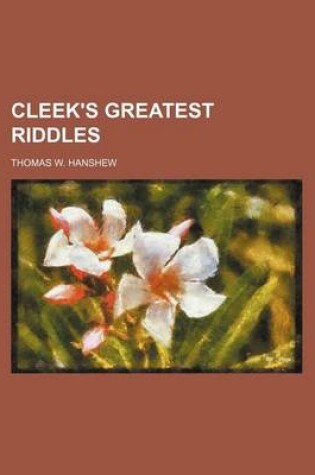 Cover of Cleek's Greatest Riddles