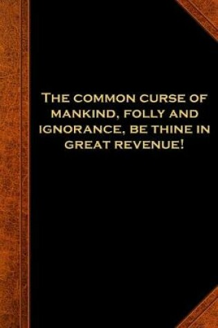 Cover of 2020 Daily Planner Shakespeare Quote Curse Folly Ignorance 388 Pages