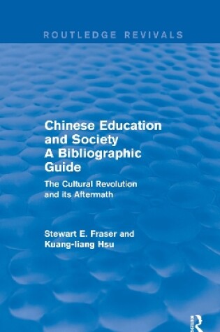 Cover of Chinese Education and Society A Bibliographic Guide