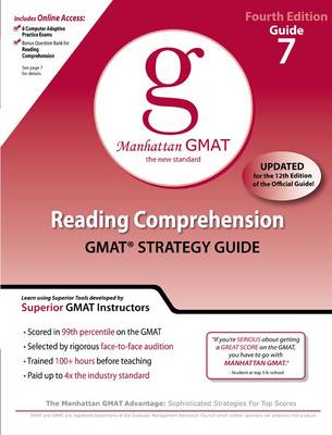 Book cover for Reading Comprehension GMAT Preparation Guide