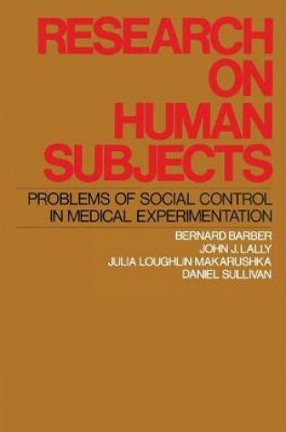 Cover of Research on Human Subjects