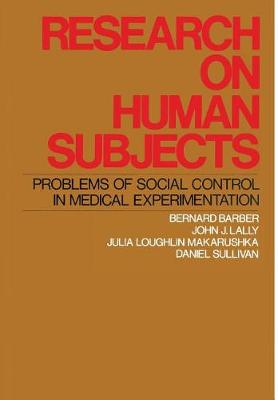 Book cover for Research on Human Subjects