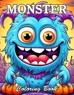 Book cover for Monster Coloring Book for Adults