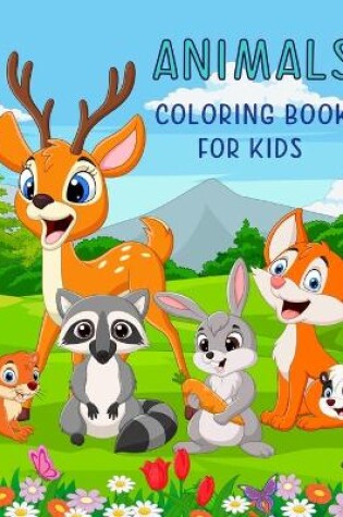 Cover of Animals Coloring Book For Kids