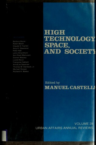 Cover of High Technology, Space, and Society