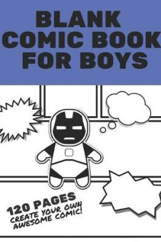 Cover of Blank Comic Book For Boys