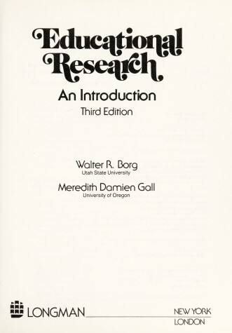 Cover of Educational Research