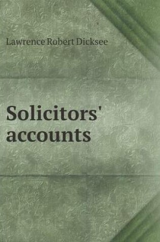 Cover of Solicitors' accounts