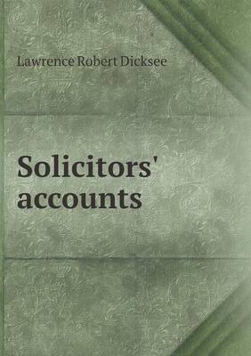 Book cover for Solicitors' accounts