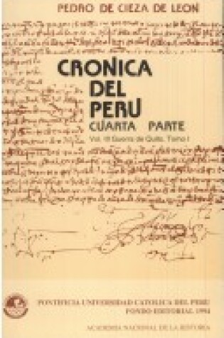 Cover of Cronica del Peru Cuarta Parte