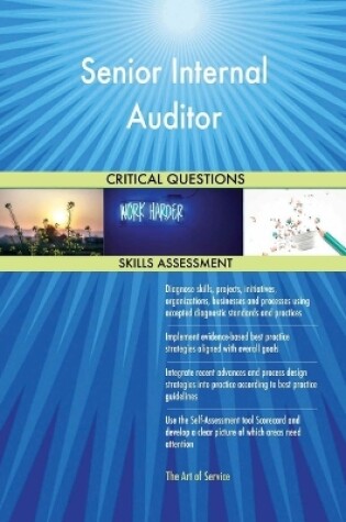 Cover of Senior Internal Auditor Critical Questions Skills Assessment