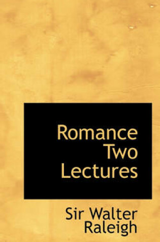 Cover of Romance Two Lectures